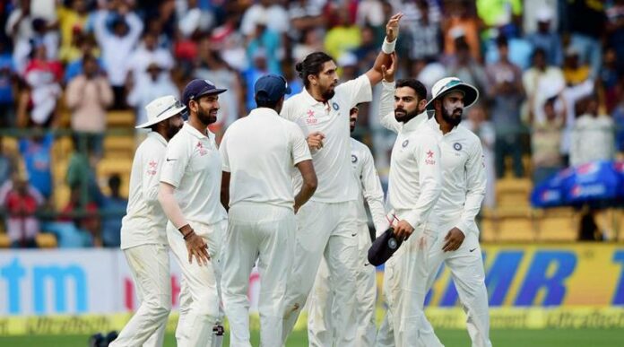 Second day of the second test match