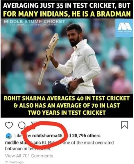 কেএল রাহুলকে টিম ইন্ডিয়ায় দেখে খুশি নন রোহিত শর্মা, লাগাতার ফ্লপ শোর পর সাধলেন নিশানা 2