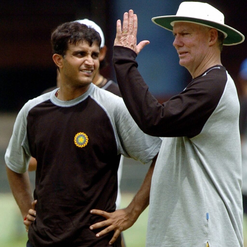 Greg Chappell and Sourav Ganguly