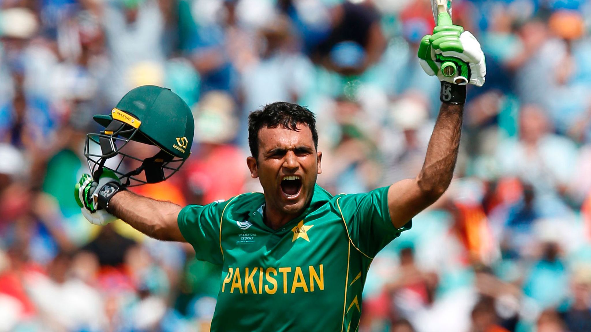 Fakhar Zaman in CT 2017 Final | Image: Getty Images