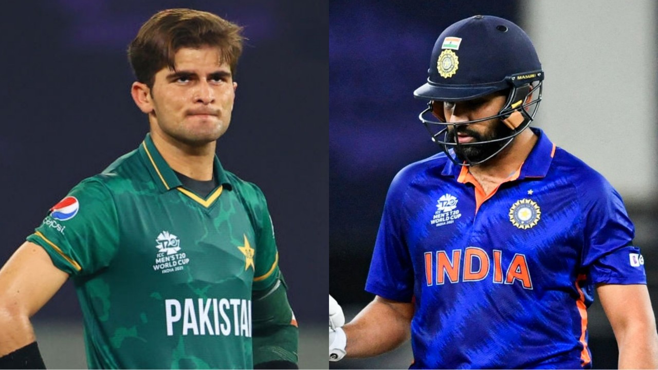 Shaheen Shah Afridi and Rohit Sharma | IND vs PAK | Image: Twitter