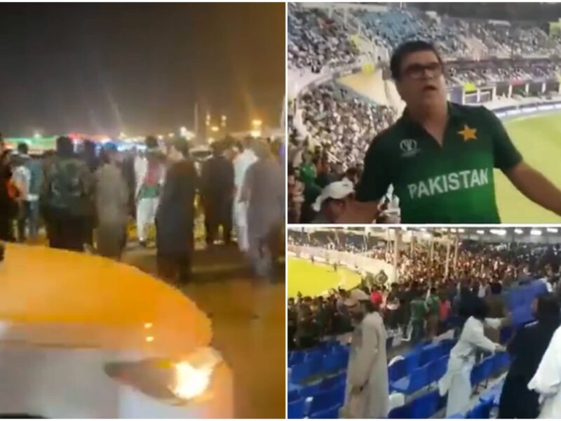 PAK vs AFG: পাকিস্তানের বিরুদ্ধে ম্যাচ হেরে ক্ষেপে আগুন আফগান ফ্যান, ভাঙলেন স্টেডিয়ামের চেয়ার ও বেড়া !! 8