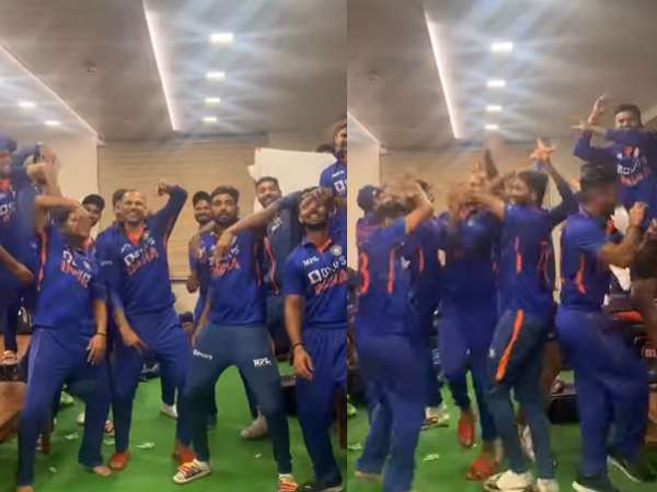 Shikhar Dhawan and Team India Players Dance