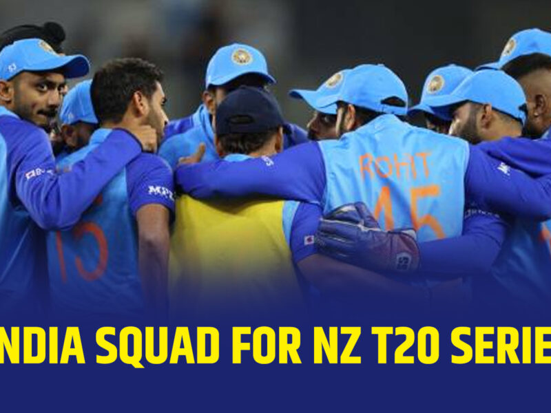 IND vs NZ india squad for new zealand t20 series