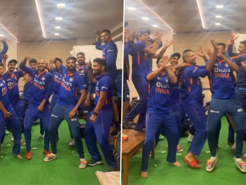 Shikhar Dhawan and Team India Players Dance