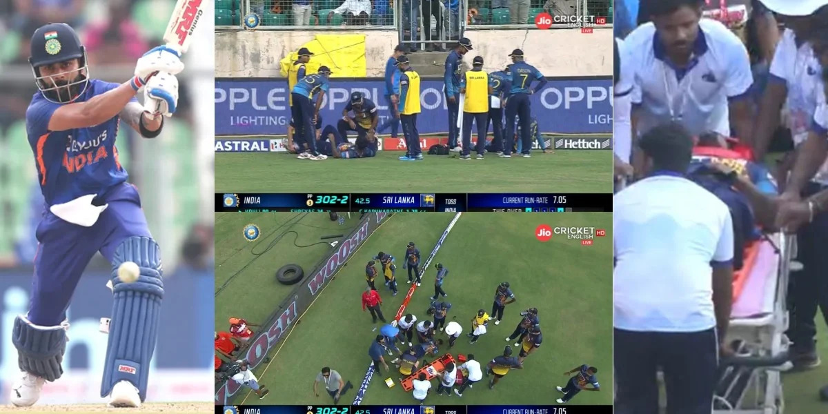 IND vs SL: বিরাটের শর্টে দিশা হারালো শ্রীলঙ্কার ফিল্ডাররা, ধাক্কা লেগে পৌঁছালো হাসপাতালে !! 1