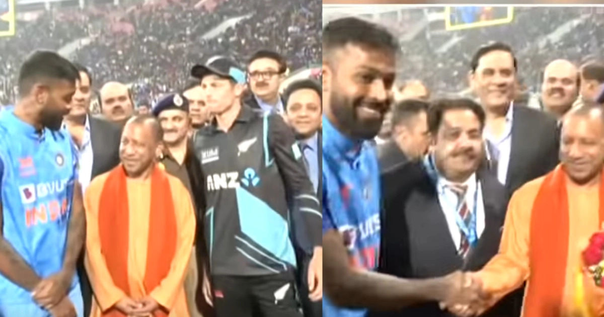 IND vs NZ: ম্যাচ দেখতে মাঠে হাজির যোগী আদিত্যনাথ ! নিউজিল্যান্ডকে স্বাগত জানালেন উত্তরপ্রদেশের মুখ্যমন্ত্রী !! 2 IND vs NZ | image: twitter