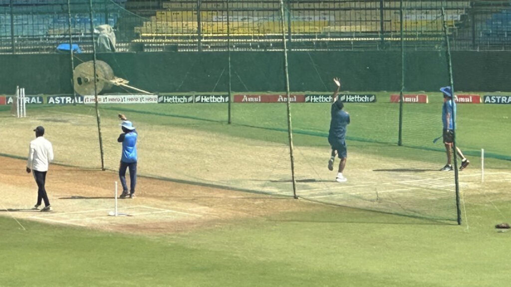 Indian players are practicing