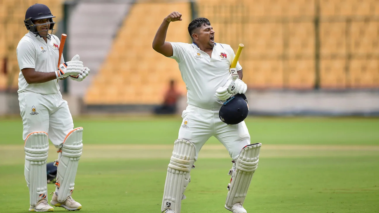 Sarafaraz Khan | IND vs WI | Image: Getty Images