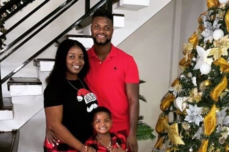Romario Shepherd with his wife