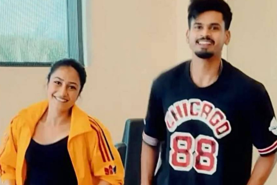 Shreyas Iyer and Dhanashree Verma | ক্রিকেট | Image: Twitter