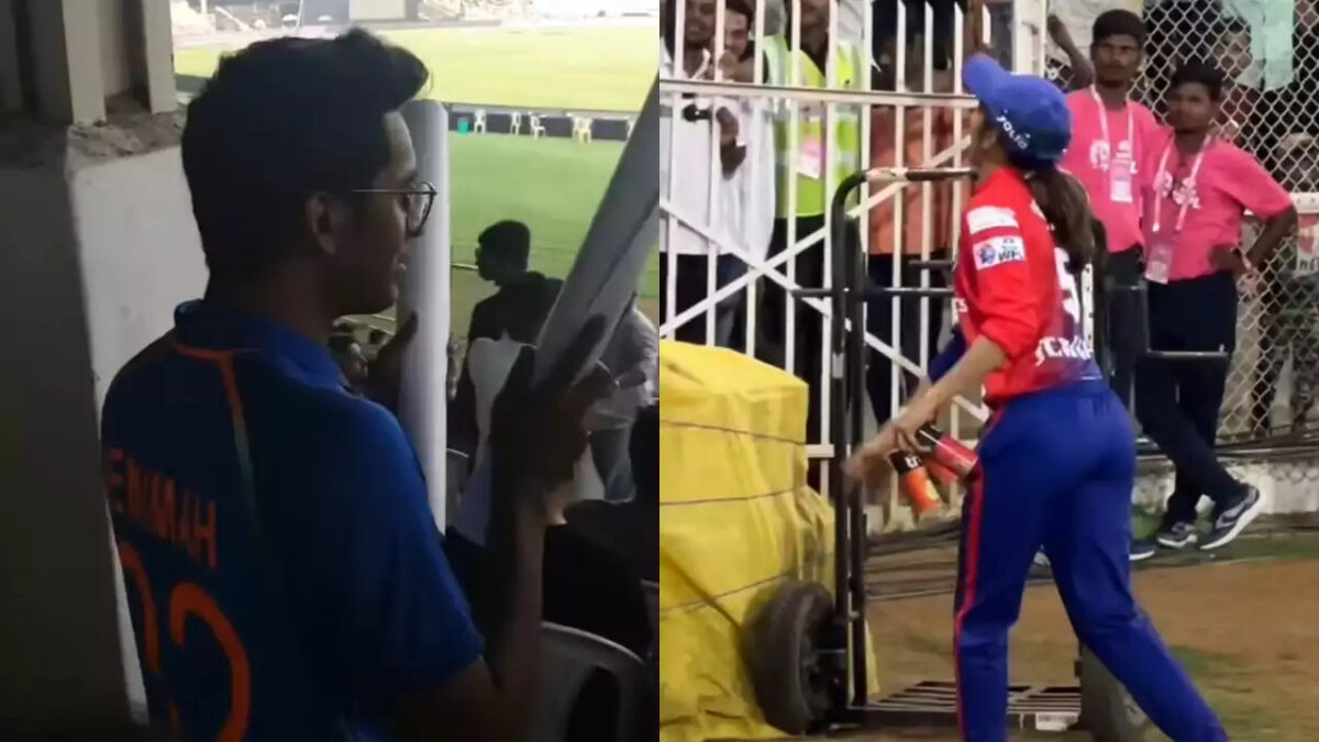 WPL 2023: ম্যাচ চলাকালীন ফ্যান্সদের কোল্ড ড্রিংক বিতরণ করলেন জেমিমা, জিতে নিলেন সকলের হৃদয় !! 1