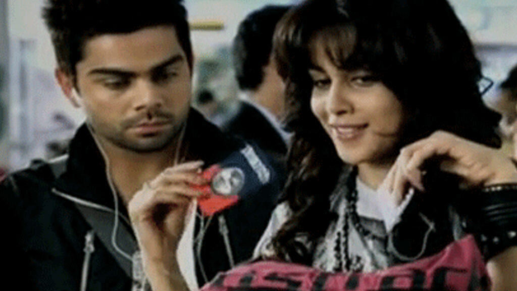 Virat Kohli with Genelia D'Souza