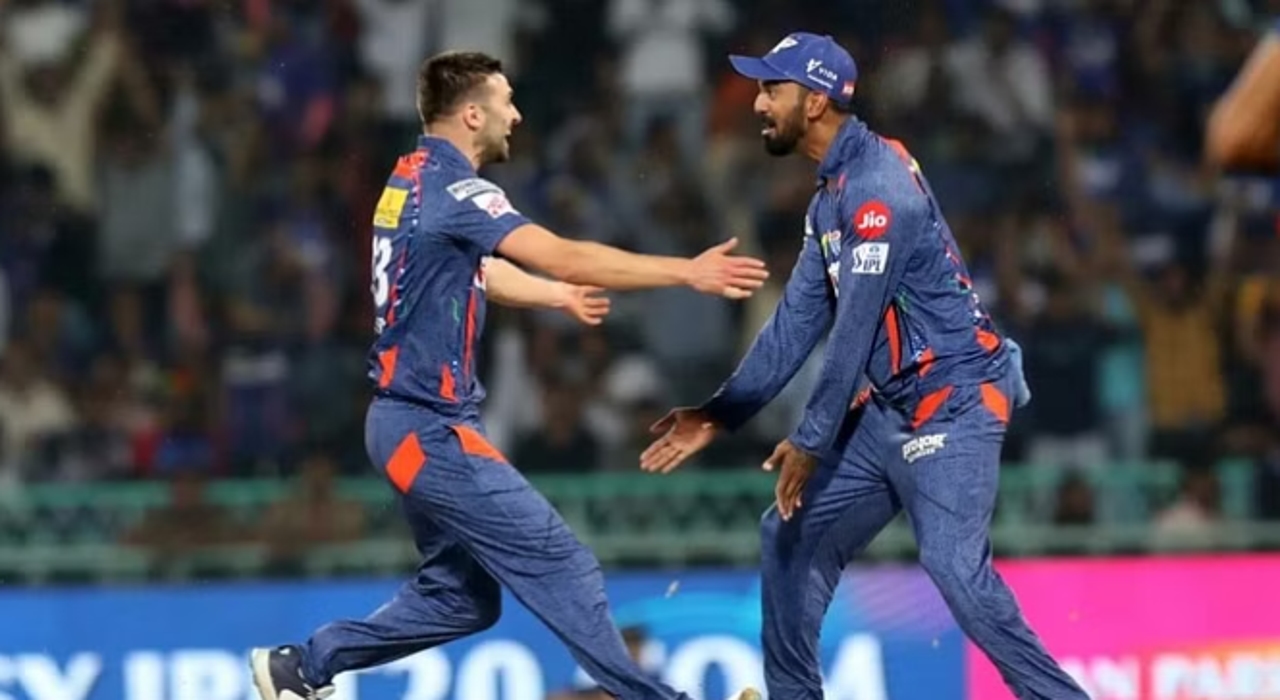 IPL 2023 | Mark Wood, KL RAhul | image: twitter