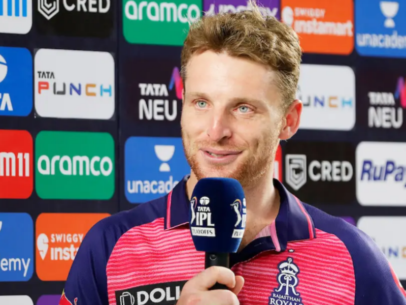 Jos buttler reacts after becoming the man of the match in 4th ipl match