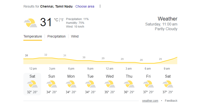 Chennai Weather | IPL 2023 | image: twitter