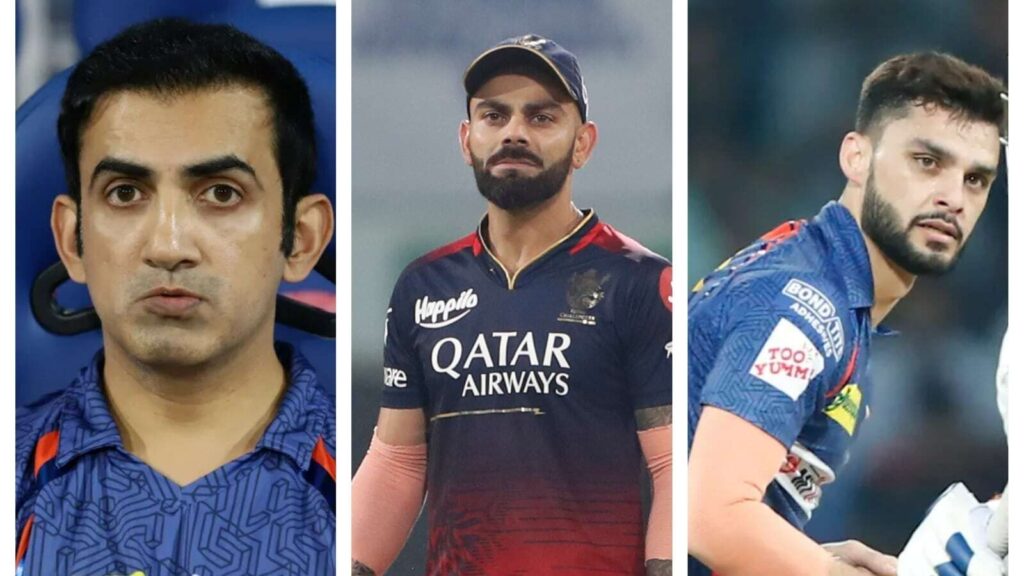 Ganbhir, kohli and Naveen ul haq, ipl 2023