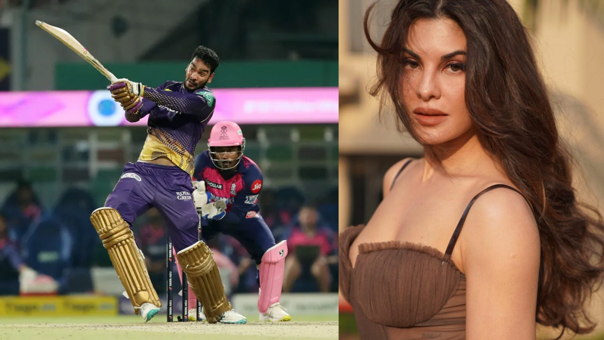 IPL 2023: ভেঙ্কটেশের ছক্কায় উদ্বেল জ্যাকলিন ফার্নান্ডেজ, কলকাতাকে সমর্থন করতে মাঠে বলিউড সুন্দরী !! 1