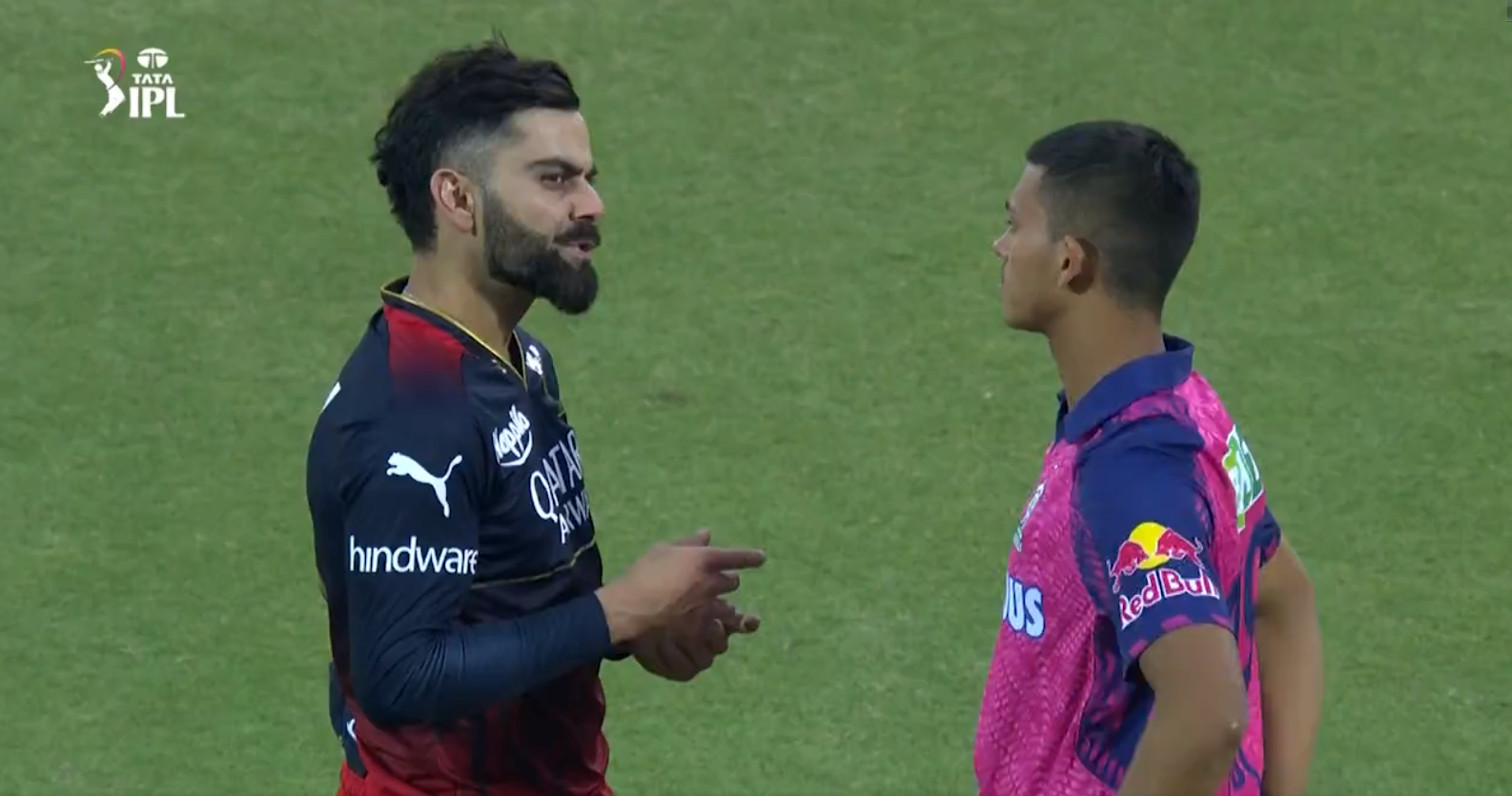 IPL 2023: কোহলির ক্লাসে মনোযোগী ছাত্র যশস্বী, বর্তমানের সাথে ভবিষ্যতের মেলবন্ধন দেখলো জয়পুর !! 2 Kohli and Yashasvi | IPL 2023 | image: twitter