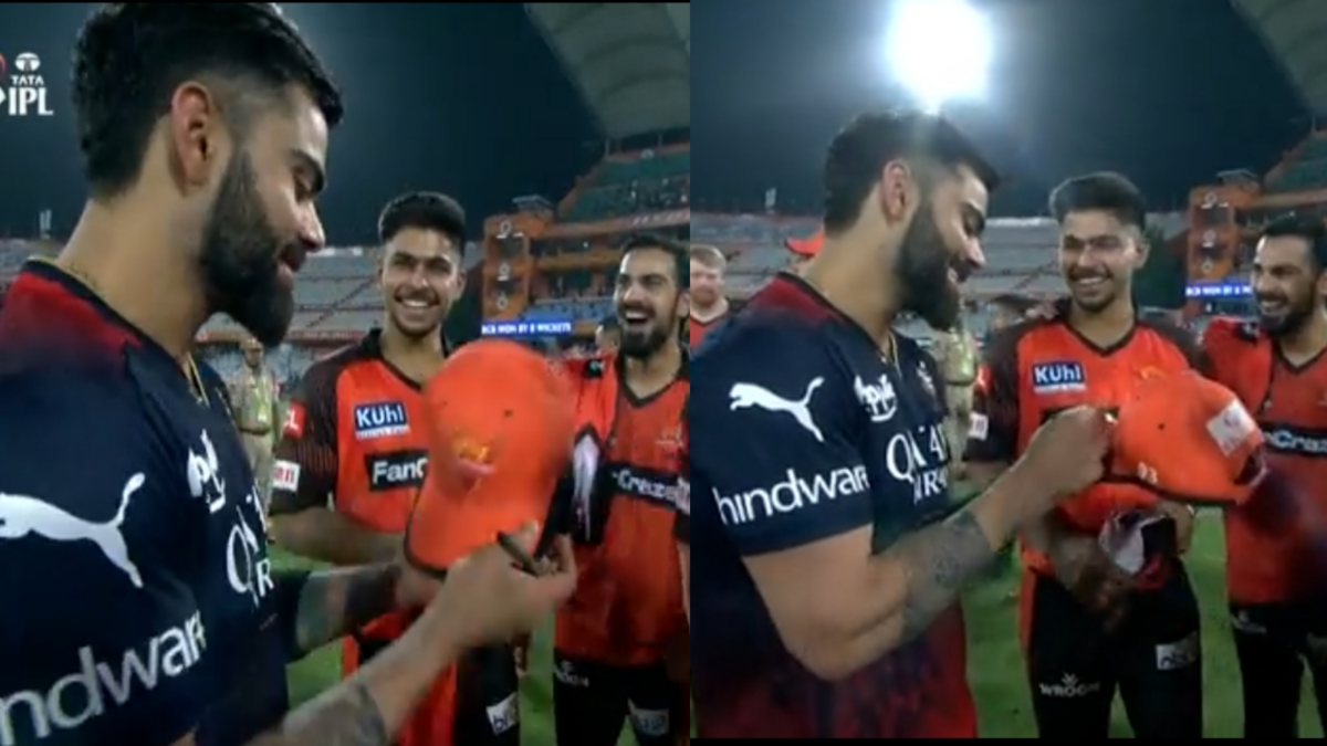 ipl-2023-virat kohli spending time with srh youngsters