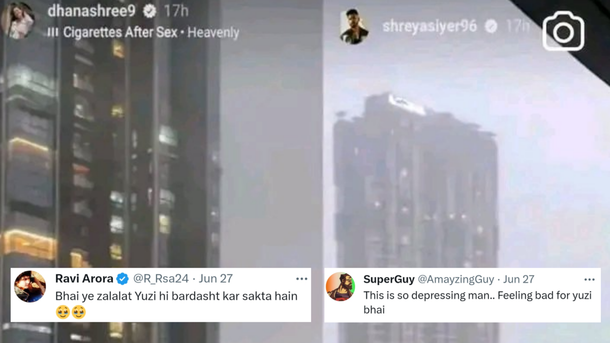 Fans react on shreyas iyer and dhanashree verma post