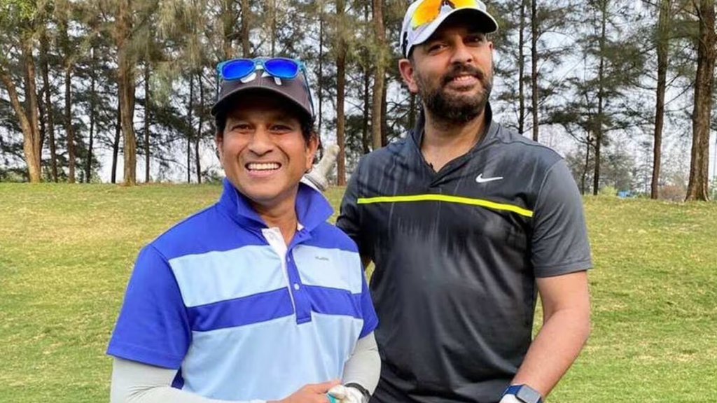 Yuvraj Singh and Sachin Tendulkar