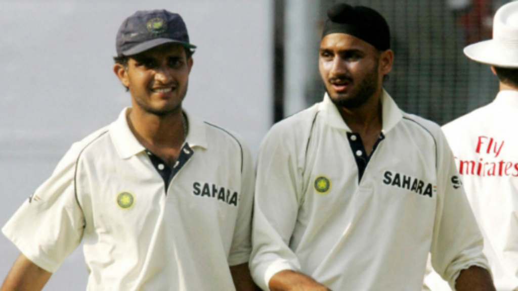 Harbhajan Singh and Sourav Ganguly