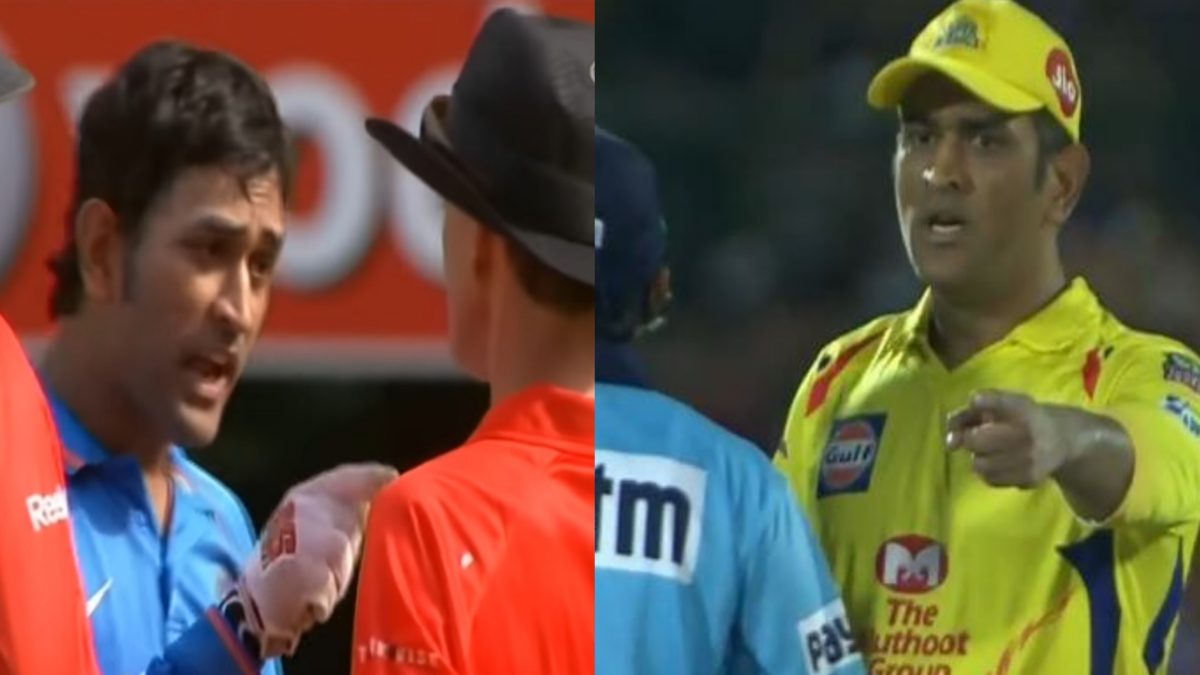 3 times when ms dhoni lost his cool