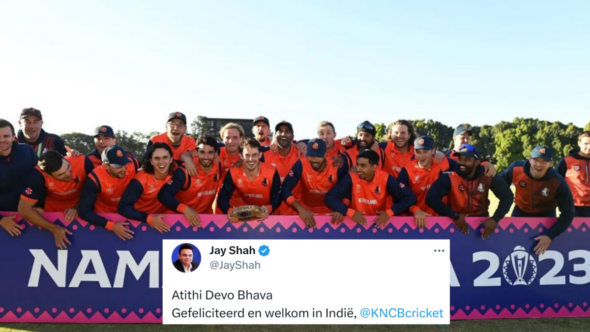 Jay shah welcomed the Netherlands for wc 2023