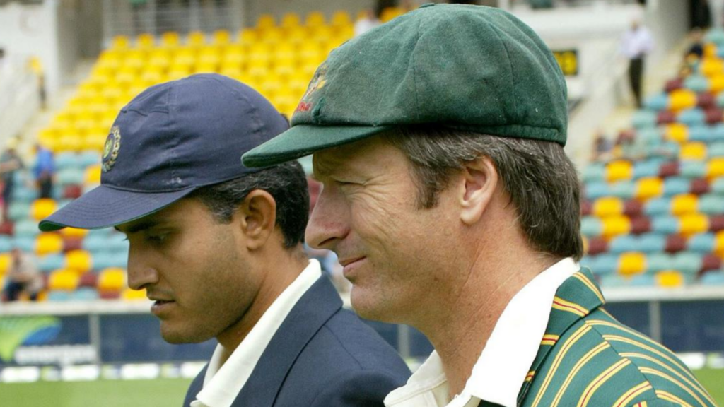 Steve Waugh and Sourav Ganguly