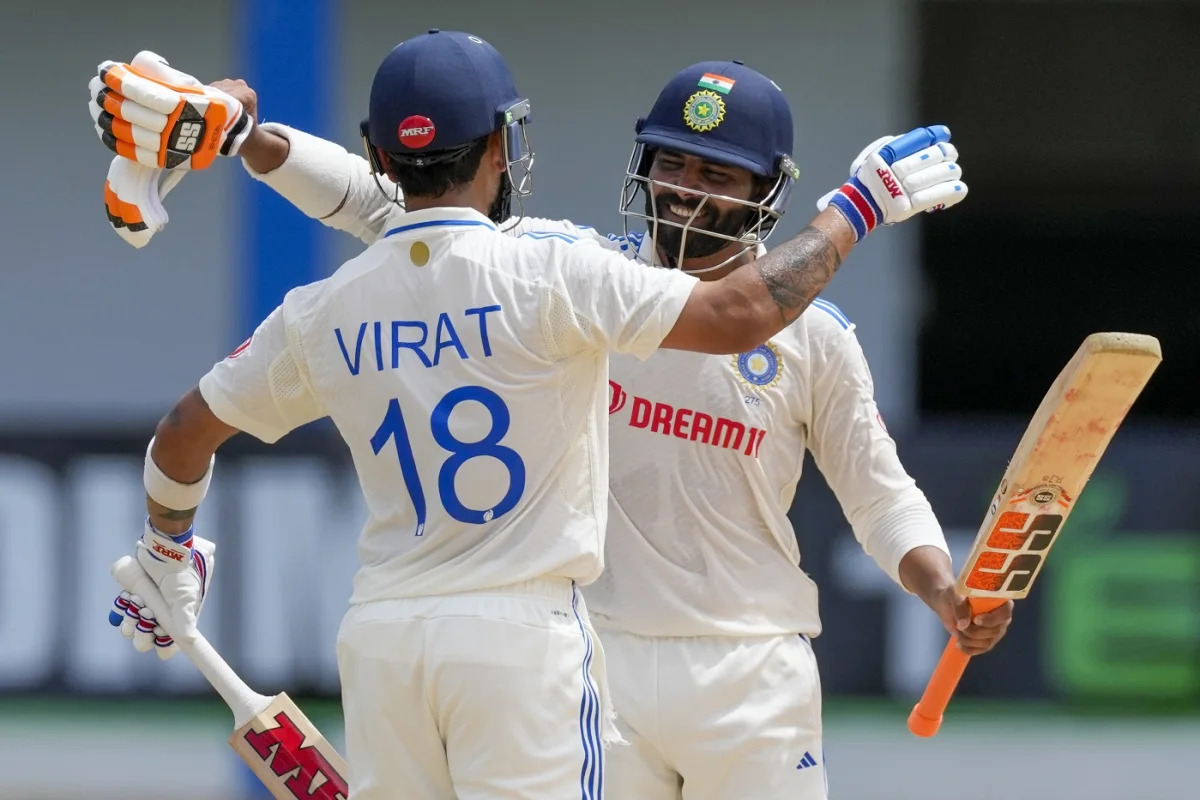 Virat Kohli and Ravindra Jadeja | WI vs IND | Image: Getty Images