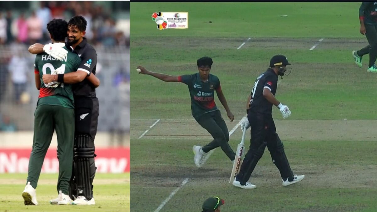 BAN vs NZ: ধোনিকে মনে করালেন হাসান মাহমুদ, ক্রিকেটীয় স্পিরিট দেখিয়ে প্রশংসিত বাংলাদেশের ক্রিকেটার !! 1