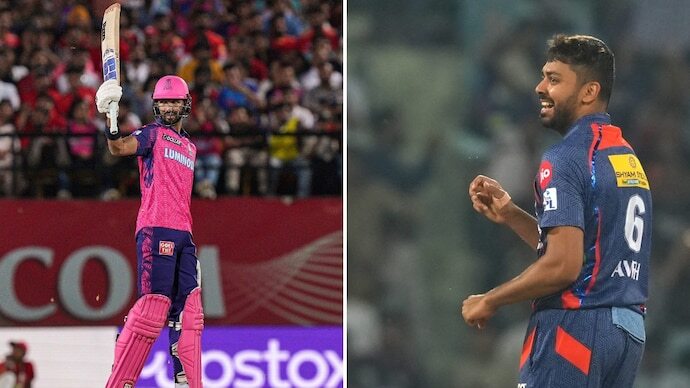 Devdutt Padikkal and Avesh Khan | IPL 2024 | Image: Twitter