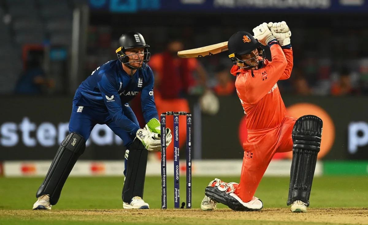 World Cup 2023, ENG vs NED, Match-40, Highlights: স্টোকসের শতরানে এলো সাফল্য, নেদারল্যান্ডসকে ১৬০ রানে হারিয়ে চ্যাম্পিয়ন্স ট্রফির আশা বাঁচিয়ে রাখলো ইংল্যান্ড !! 7 Scott Edwards | ICC World Cup 2023 | Image: Getty Images