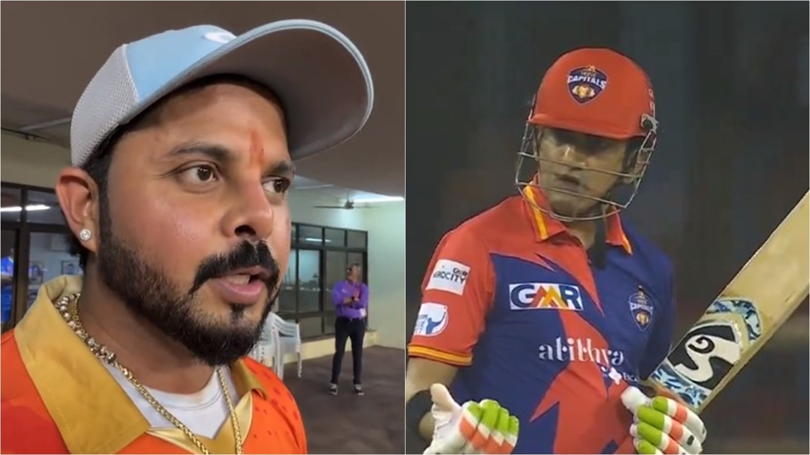 S Sreesanth and Gautam Gambhir | LLC 2023 | Image: Twitter