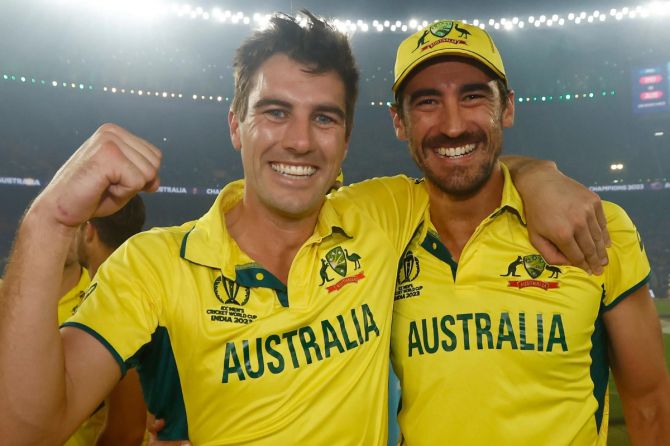 Mitchell Starc and Pat Cummins | IPL 2024 | Image: Getty Images