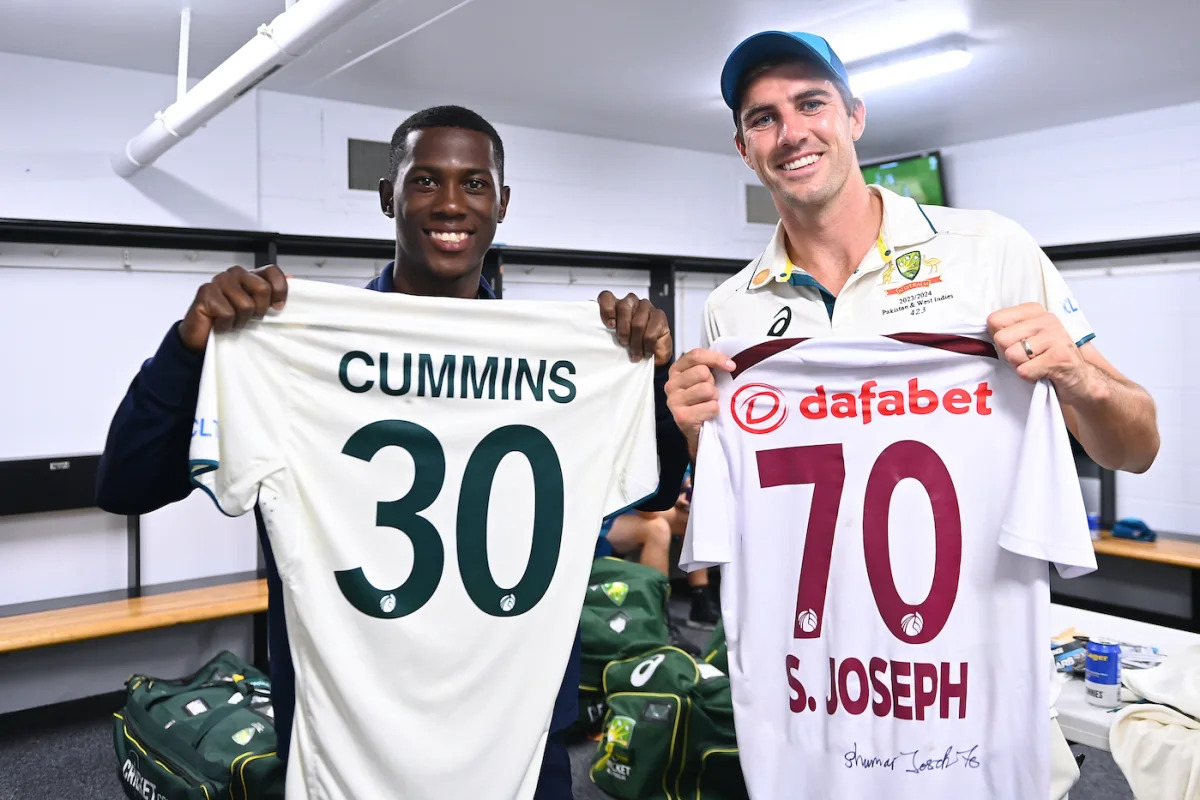 Shamar Joseph and Pat Cummins | Image: Getty Images