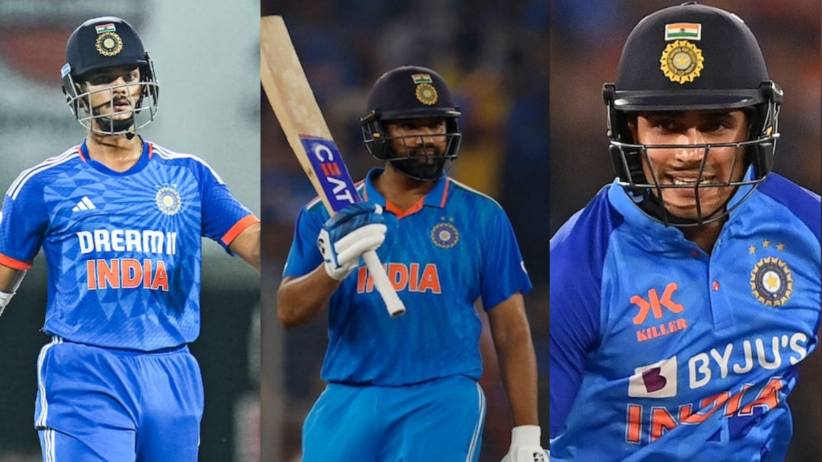 Yashasvi Jaiswal, Rohit Sharma and Shubman Gill | CT 2025 | Image: Getty Images