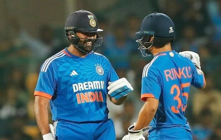 Rohit Sharma and Rinku Singh | T20 World Cup | Image: Getty Images