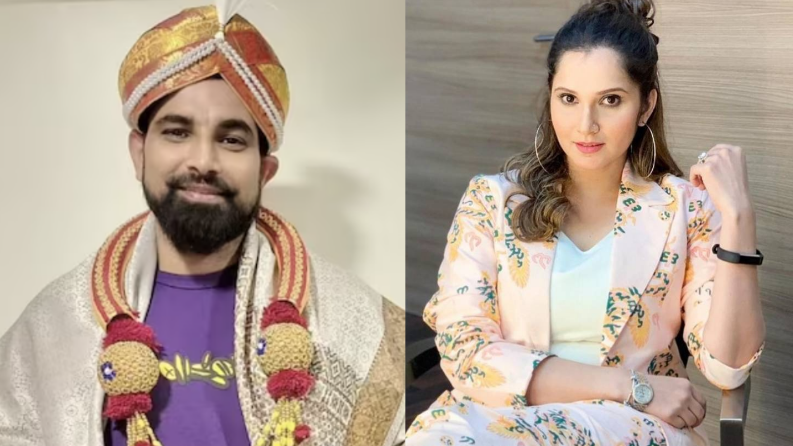 Sania Mirza and Mohammed Shami | Image: Twitter