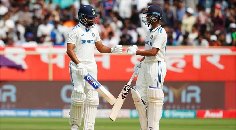 Shreyas Iyer and Yashasvi Jaiswal | IND vs ENG | Image: Getty Images