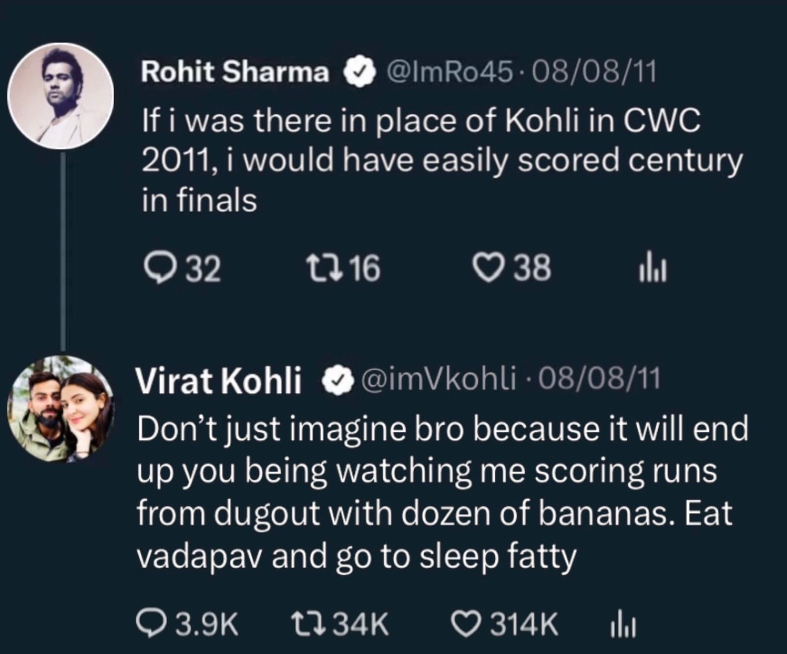 Rohit Sharma, Virat Kohli | Image: Twitter