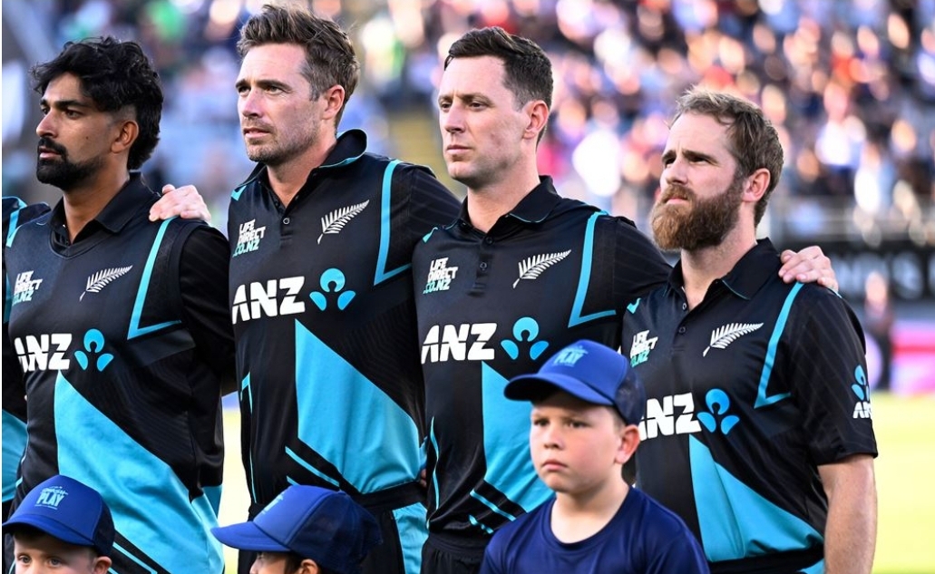 Ish Sodhi, Tim Southee, Mat Henry and Kane Williamson | T20 World Cup | Image: Getty Images