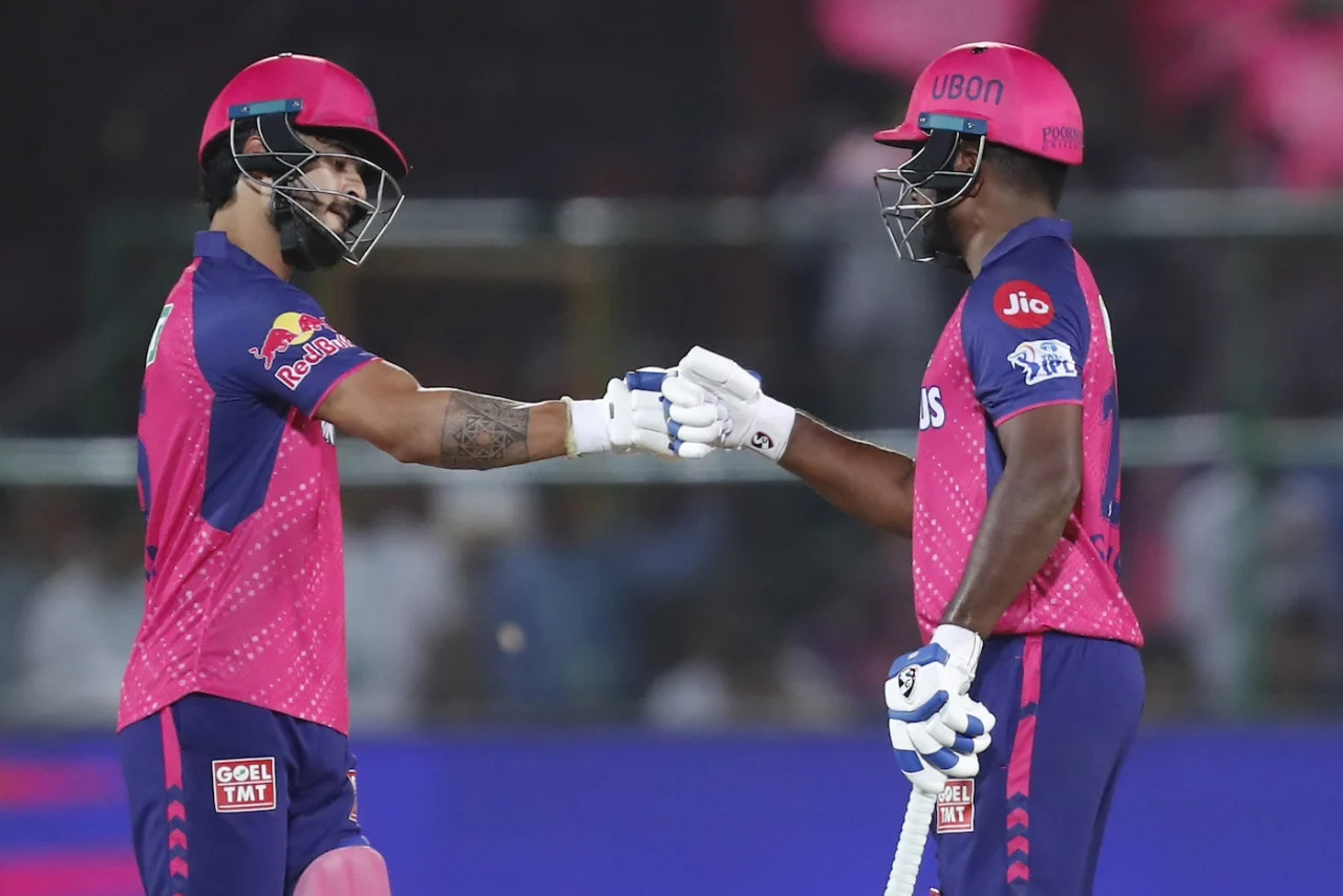 Riyan Parag and Sanju Samson | IPL 2024 | Image: Getty Images