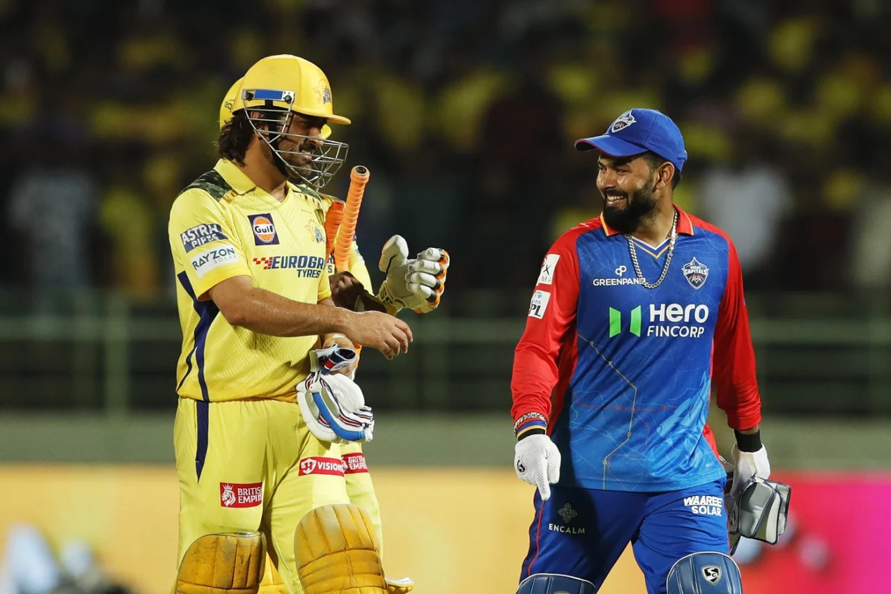 MS Dhoni and Rishabh Pant | IPL | Image: Getty Images