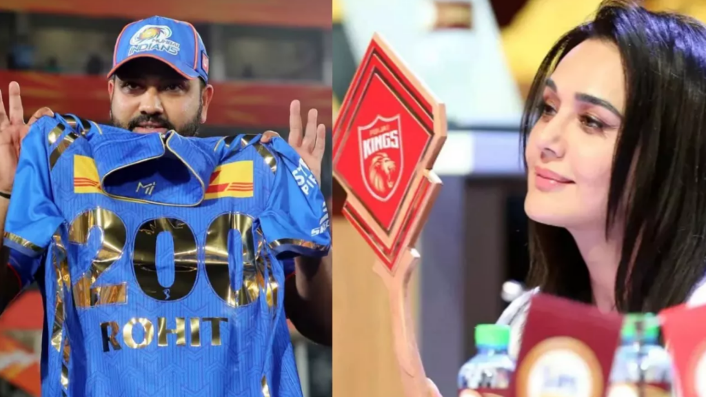 Rohit Sharma and Preity Zinta, IPL 2024