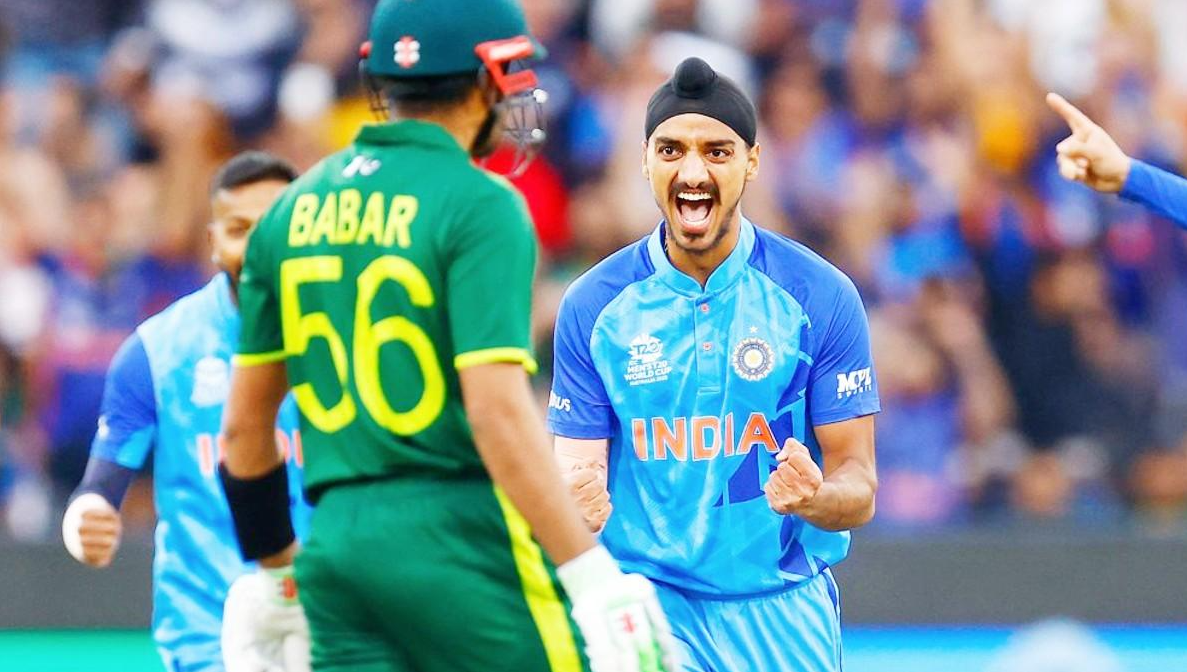 Babar Azam and Arshdeep Singh | IND vs PAK | Image: Getty Images