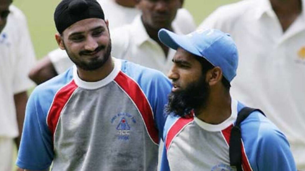 Harbhajan Singh and Mohammed Yousuf, ind vs pak