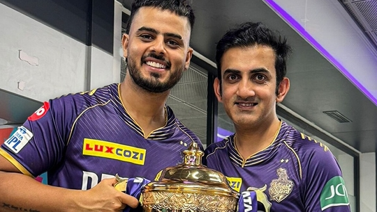 Nitish Rana and Gautam Gambhir | Image: Twitter