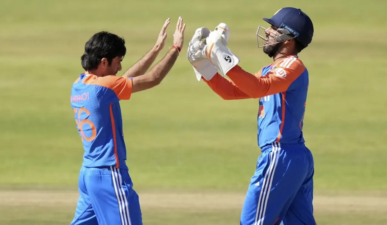 Ravi Bishnoi and Dhruv Jurel | IND vs ZIM | Image: Getty Images